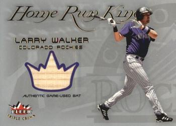 2002 Fleer Triple Crown - Home Run Kings Game Used #NNO Larry Walker Front