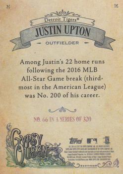2017 Topps Gypsy Queen #66 Justin Upton Back