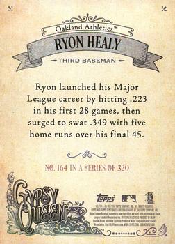 2017 Topps Gypsy Queen #164 Ryon Healy Back