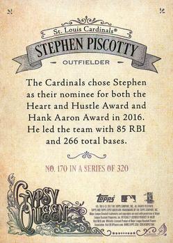 2017 Topps Gypsy Queen #170 Stephen Piscotty Back