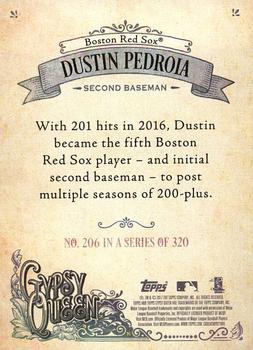 2017 Topps Gypsy Queen #206 Dustin Pedroia Back