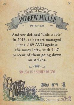 2017 Topps Gypsy Queen #228 Andrew Miller Back