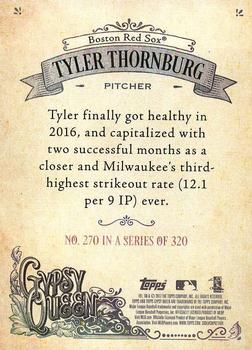 2017 Topps Gypsy Queen #270 Tyler Thornburg Back