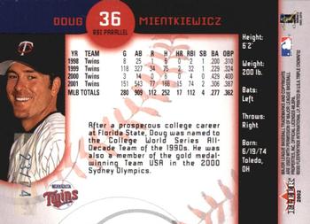 2002 Fleer Triple Crown - RBI Parallel #36 Doug Mientkiewicz Back