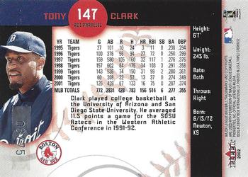 2002 Fleer Triple Crown - RBI Parallel #147 Tony Clark Back
