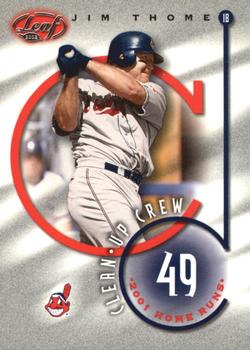 2002 Leaf - Clean Up Crew #CC-5 Jim Thome  Front