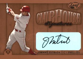 2002 Leaf - Clubhouse Signatures Bronze #NNO Johnny Estrada Front