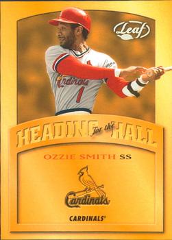 2002 Leaf - Heading for the Hall #HH-2 Ozzie Smith Front