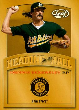 2002 Leaf - Heading for the Hall #HH-4 Dennis Eckersley Front