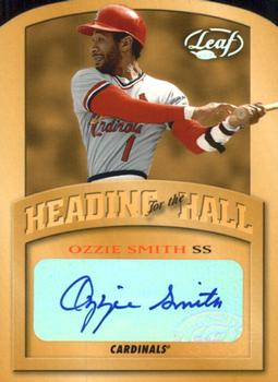 2002 Leaf - Heading for the Hall Autographs #HH-2 Ozzie Smith Front