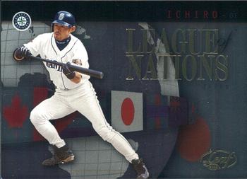 2002 Leaf - League of Nations #LN-1 Ichiro Suzuki Front