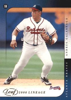 2002 Leaf - Lineage #97 Andres Galarraga Front