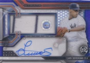 2016 Topps Strata - Clearly Authentic Autographed Relics Blue #CAAR-LS Luis Severino Front