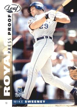 2002 Leaf - Press Proofs Blue #76 Mike Sweeney  Front