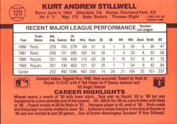 1990 Donruss #120 Kurt Stillwell Back