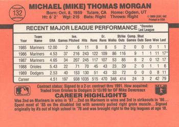 1990 Donruss #132 Mike Morgan Back