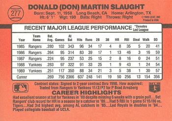 1990 Donruss #277 Don Slaught Back