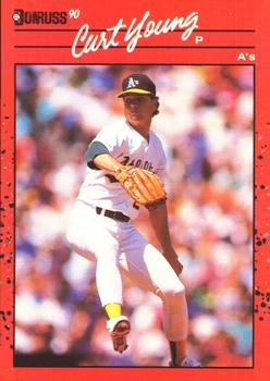 1990 Donruss #505 Curt Young Front