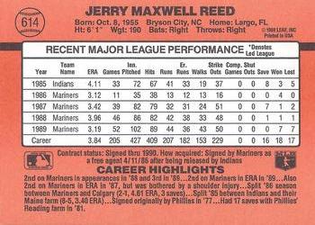 1990 Donruss #614 Jerry Reed Back