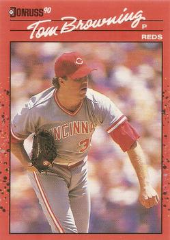 1990 Donruss #308 Tom Browning Front