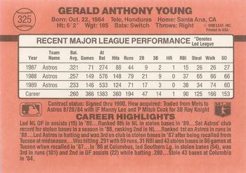 1990 Donruss #325 Gerald Young Back