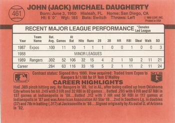 1990 Donruss #461 Jack Daugherty Back
