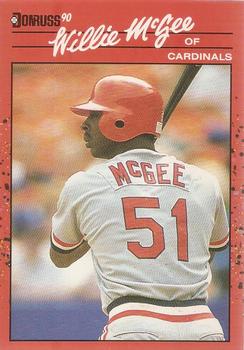 1990 Donruss #632 Willie McGee Front