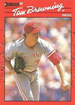 1990 Donruss #308 Tom Browning Front