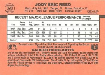 1990 Donruss #398 Jody Reed Back