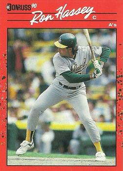 1990 Donruss #450 Ron Hassey Front