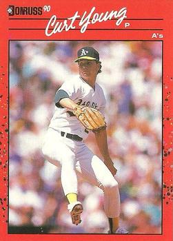 1990 Donruss #505 Curt Young Front