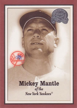 2000 Fleer Greats of the Game #1 Mickey Mantle Front