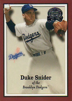 2000 Fleer Greats of the Game #36 Duke Snider Front