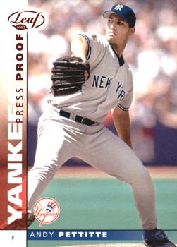 2002 Leaf - Press Proofs Red #88 Andy Pettitte  Front