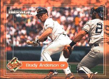 2000 Fleer Impact #188 Brady Anderson Front