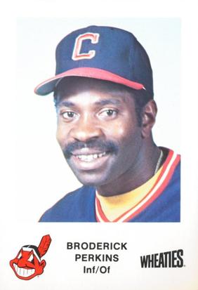 1983 Wheaties Cleveland Indians #NNO Broderick Perkins Front