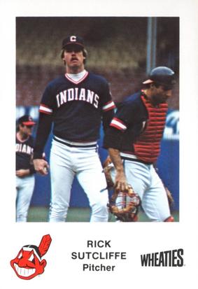 1983 Wheaties Cleveland Indians #NNO Rick Sutcliffe Front