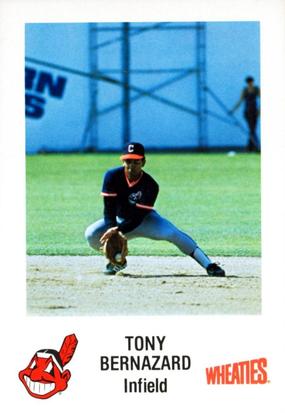 1984 Wheaties Cleveland Indians #NNO Tony Bernazard Front