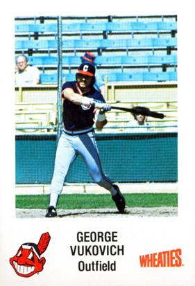 1984 Wheaties Cleveland Indians #NNO George Vukovich Front