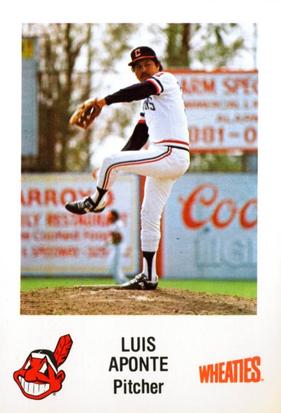 1984 Wheaties Cleveland Indians #NNO Luis Aponte Front