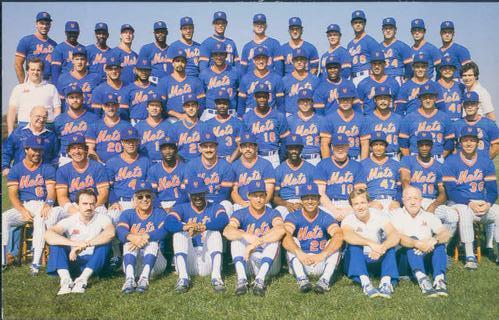 1985 Barry Colla New York Mets Photocards #2985 Team Photo Front