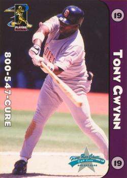 2001 Cap Cure Home Run Challenge #NNO Tony Gwynn / Ivan Rodriguez Front
