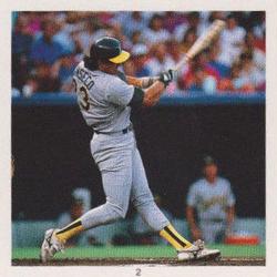 1991 Baseball's Best Record Breakers Stickers #2 Jose Canseco Front