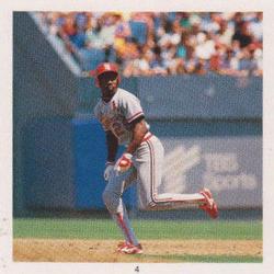 1991 Baseball's Best Record Breakers Stickers #4 Vince Coleman Front