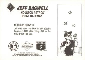 1992 Barry Colla Jeff Bagwell #5 Jeff Bagwell Back
