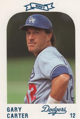 1991 Los Angeles Dodgers Police #NNO Gary Carter Front