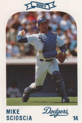 1991 Los Angeles Dodgers Police #NNO Mike Scioscia Front