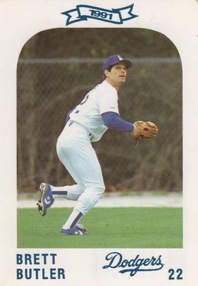1991 Los Angeles Dodgers Police #NNO Brett Butler Front