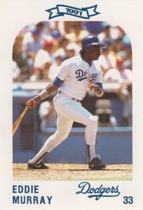 1991 Los Angeles Dodgers Police #NNO Eddie Murray Front