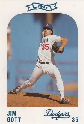 1991 Los Angeles Dodgers Police #NNO Jim Gott Front